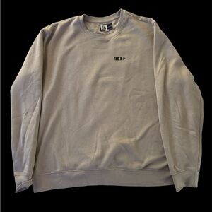 Reef Gray Men's Crewneck Fleece Sweater